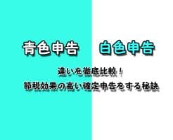 青色申告白色申告比較